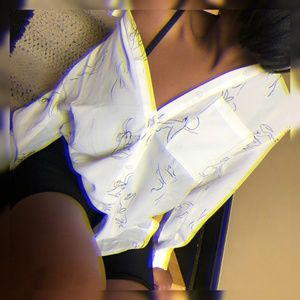 Line drawing minimalist button down